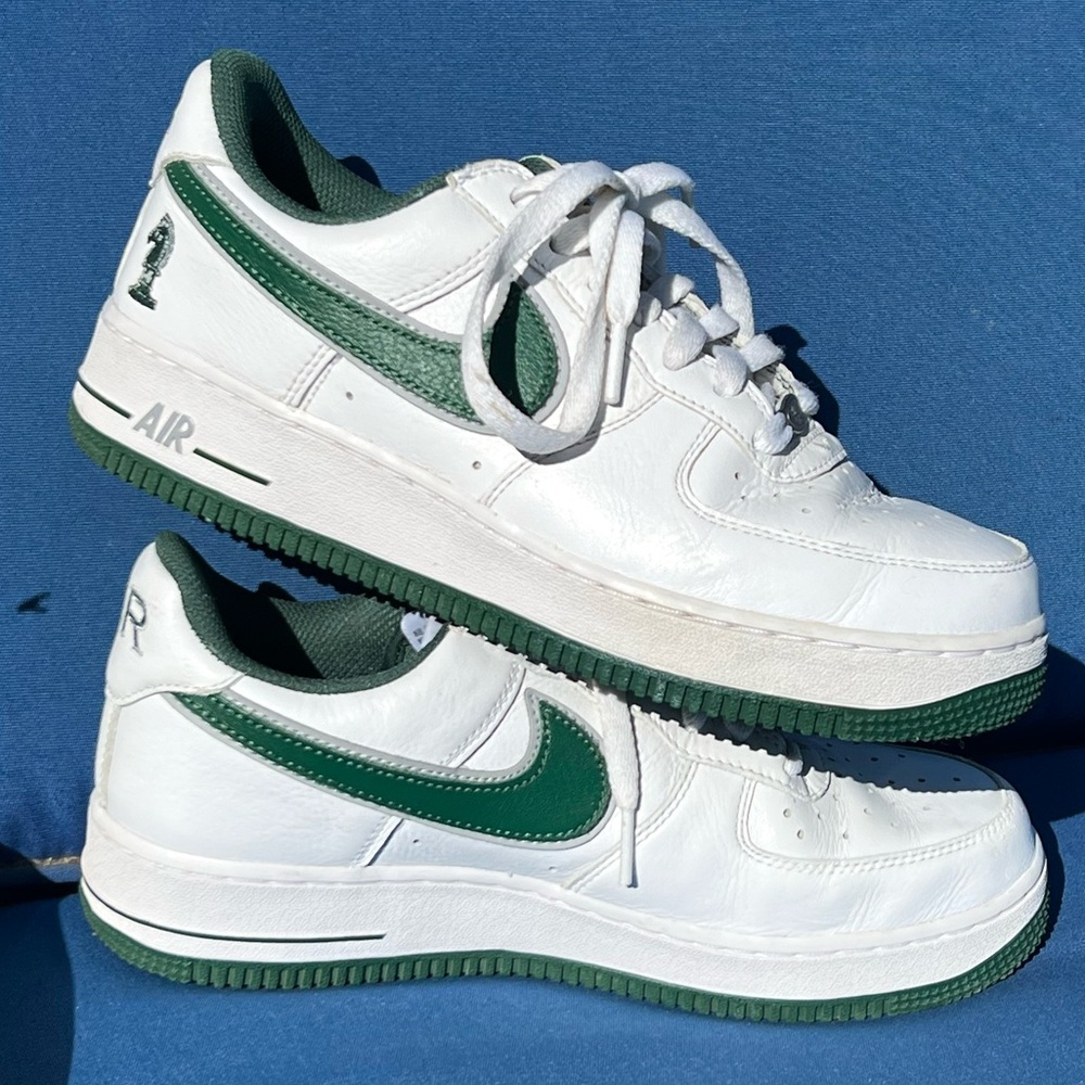 Nike Air Force 1 Green Low Four Horsemen LeBron FB9128-100 White/Deep Forest - Picture 4 of 9